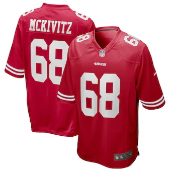 mens nike colton mckivitz scarlet san francisco 49ers playe